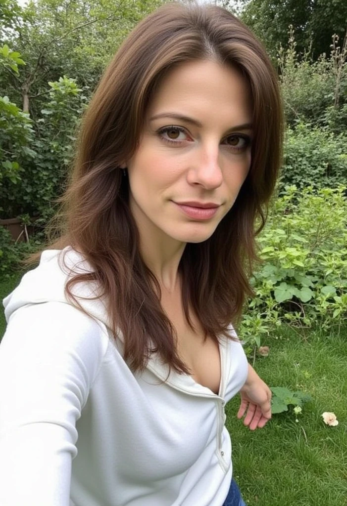 45 ans,(Une MILF:1.2), un regard captivant, yeux verts, robe moulante noire, sur Ornella Muti, ((45 ans))(8k, High resolution, Ultra-quality, A quality of'image ultra élevée, Ultrarealistic, best quality:1.2) (gros seins en bonnet D:1.1),, eyes visible through the hair, with brown black hair, bobbed hair, bonne position des yeux, cinematic light, Soft light, lombes,, detailed color background, Convoluted, Very detailed, 8k, Overall Silhouette, posant professionnellement dans le parc public, En regardant directement la caméra, Souriant