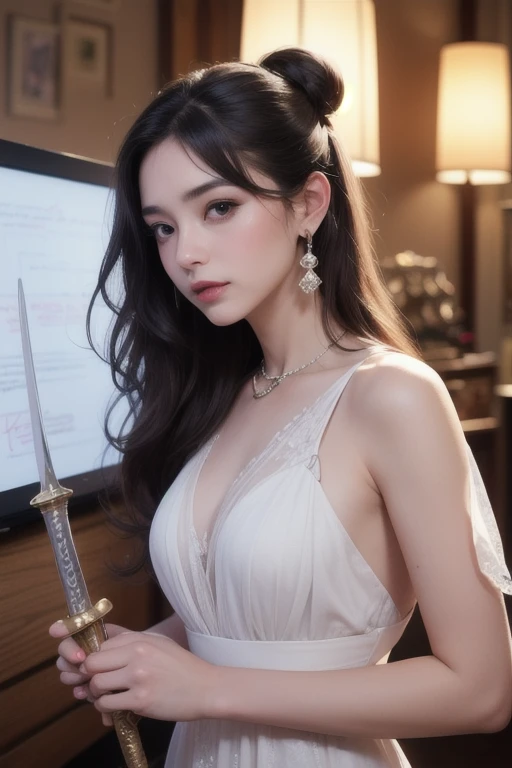Beautiful girl spear master.