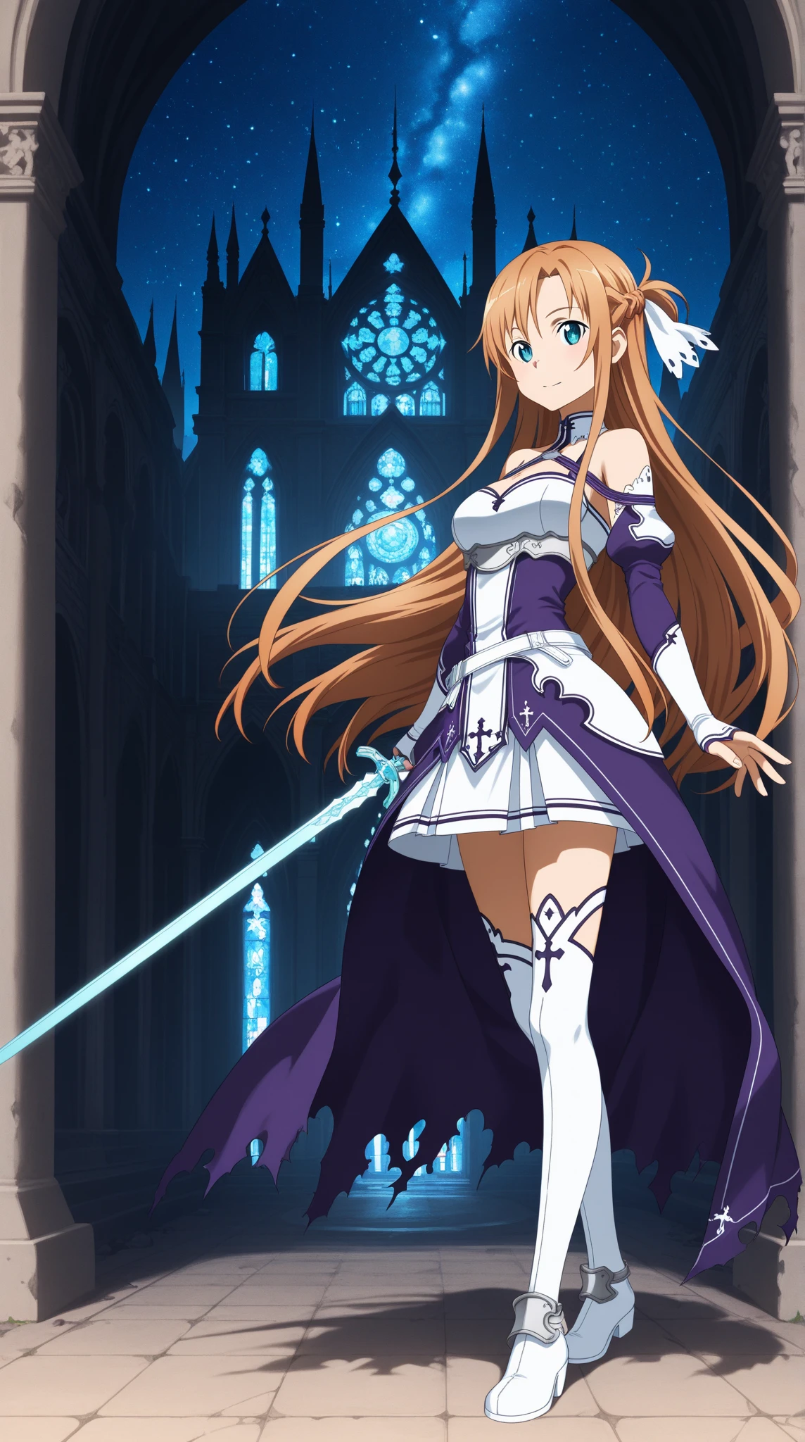 Sword Art Online,Asuna, garter belt,Tucked up,