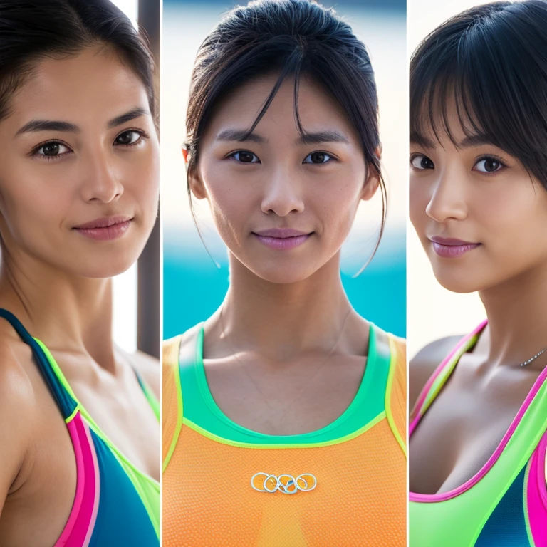 3 people、RAW Photos, Realistic:1.4, Beautiful Japanese women playing beach volleyball, Very detailed eyes and face, Beautiful details in the eyes, Large file size, Very detailed, High resolution, Very detailed, Highest quality, masterpiece, 8k, wonderful, Fine details, Soft lighting, Dynamic pose, Long Hair Mountain trail、forest
