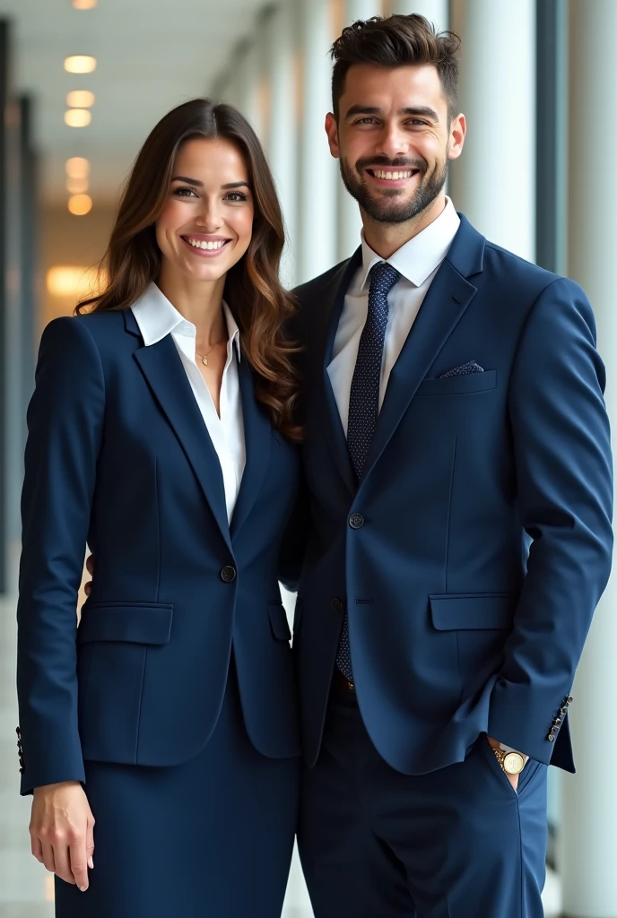 8k portrait, detailed intricate fabric texture, , (8K, RAW photo, best quality, masterpiece:1.2), (realistic, photo-realistic:1.4), ultra-detailed, couple wearing a suit, ((holding keys)), smiling, living room in background