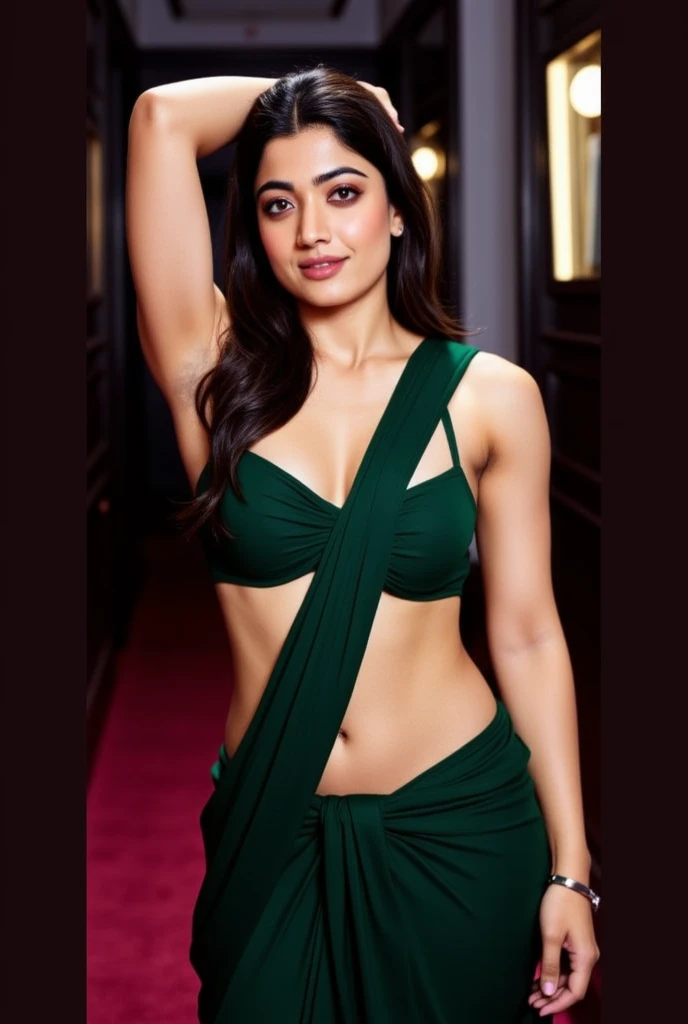 Looks like Kajal Aggarwal,wearing a sleeveless saree,
,31 year old woman,slightly chubby ,studio quality ,arms up,armpits, armpits,sweat,sweaty,sweaty armpits,awesome armpits,sweating ,sleeveless,exhausted,tired, turquoise blouse, green outfit,wearing arm bands,arms raised,very tired,sweating,arms raised,both arms raised,sweaty,blue arm warmers,red arm bands
