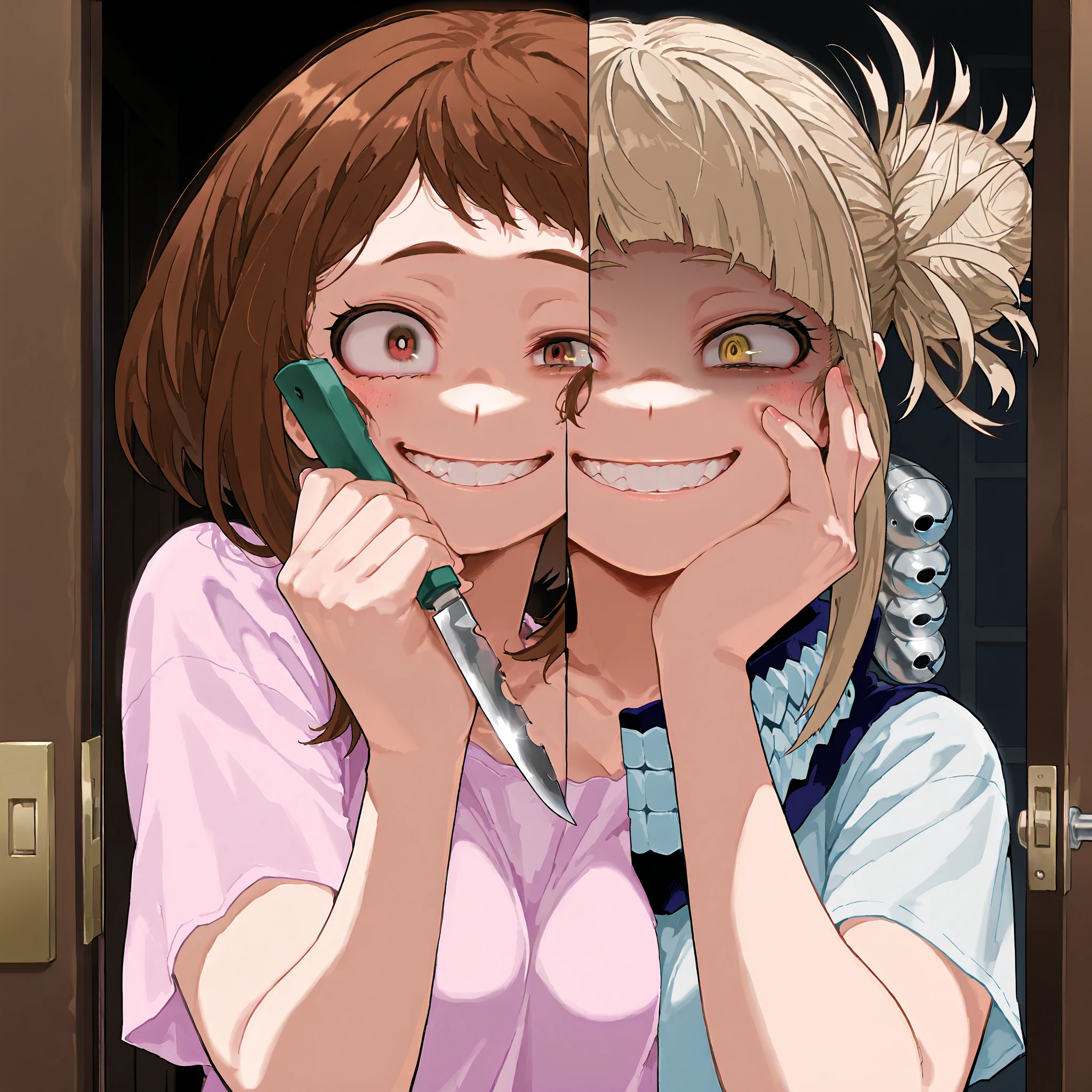 ((NSFW:1.3)),(Textured skin, Anatomically correct, Super Detail, high details, High quality, hight resolution, Best Quality, 1080p,4K),(One-person viewpoint, looking at viewer, subjective:1.4),
(Multiple girls in school gym storeroom),(women's school gym storeroom:1.3)
((Multiple girls, 10+girl with, Group photo of the girls, Group photo of the girls:1.5))
(Girls of different ages:1.5),(busts of all sizes:1.5),(women with various sporty hairstyles:1.5),
(inviting you to have sex),
((line up all fours:2)),
(from directly below, from below:2),(looking down:2)
(summer school uniform:1.5),
nsfw,(enraptured face:1.4),(naughty expression:1.2),(orgasm smile:1.5),seductive smile, excited smile,
(blush, face blush, blushing:1.3),(heavy breathing, steam:1.3)
(Large quantities of sperm:1.5),((facial:1.5)), (sperm covered face:1.8),(cum on breast:1.3),(cum on hair:1.3),