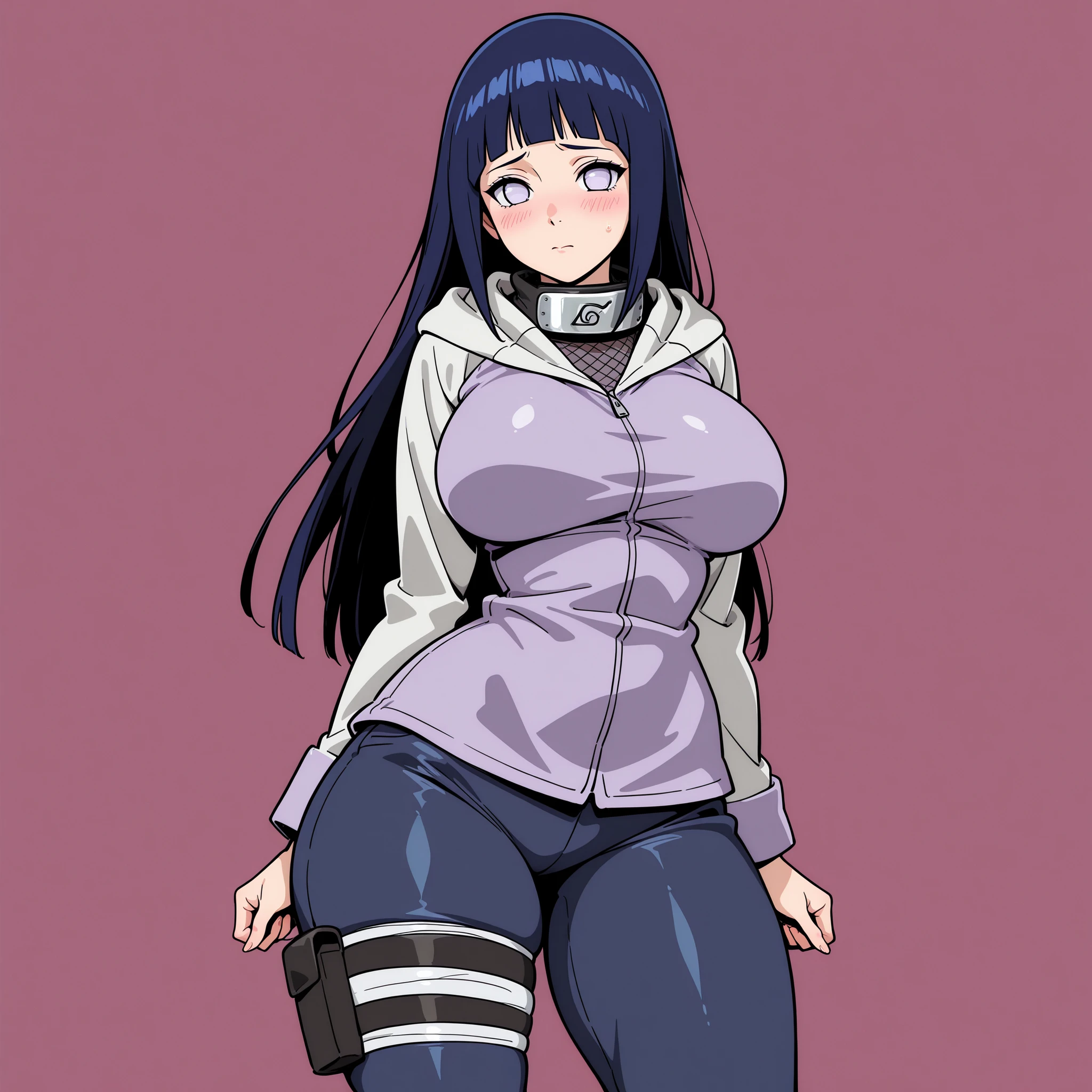 hot Hinata Hyuuga (Naruto) wife age 39 ,wear glasses,long hair brown,work suit very tight,One-Piece Swimsuit Pull,huge breast,purple hair.com,show lot slain ex was,