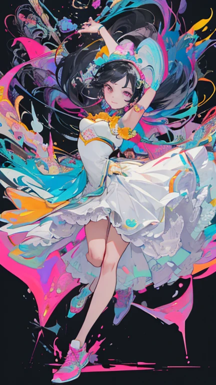 a graceful ballerina dancer in a tutu, ballet shoes,beautiful detailed eyes,beautiful detailed lips,extremely detailed face and body,flowing dance movements,pink tutu,on stage,dramatic lighting,oil painting,vibrant colors,cinematic composition,photorealistic,masterpiece,highly detailed,8k,dramatic lighting,chiaroscuro,by greg rutkowski