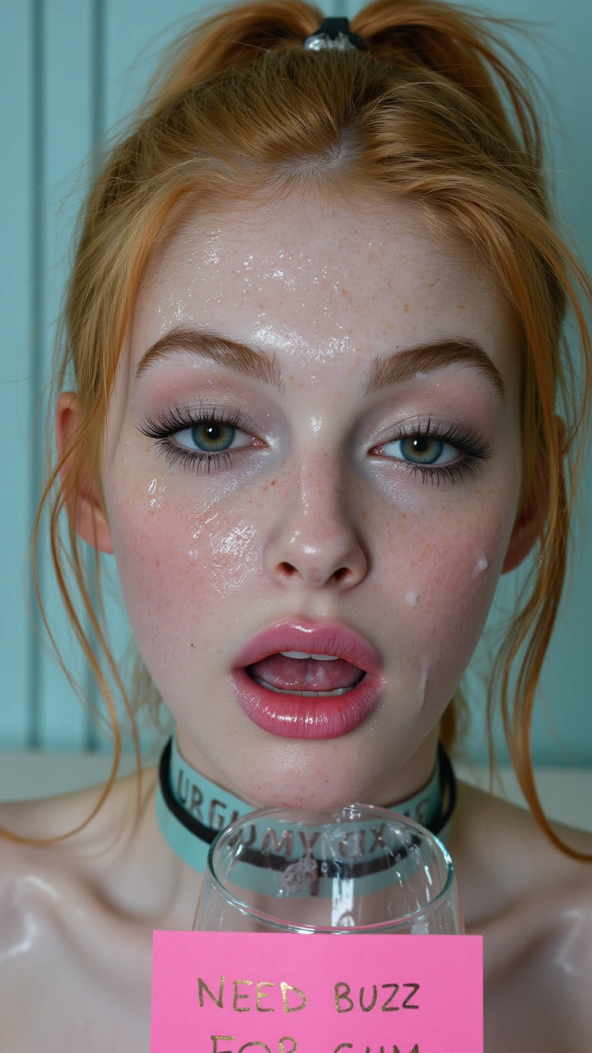 (beautiful screaming nude redhead), (eyes open), (terrified expression), (((frightened expression))), (((startled expression))), (((crying))), (((shouting))), (clear resin face), (face made of clear resin), (face turning into clear resin), (head made of clear resin), (body turning to clear resin), (body made of clear resin), (clear resin body), (skin becoming clear resin), (face turning to clear resin), (head turning to clear resin), (arms turning to clear resin), (hands turning to clear resin), (clear resin hands), (clear resin fingers), (skin made of clear resin), (clear resin skin), (hair made of clear resin), (ASFR), (turning into clear resin), (becoming clear resin), (winter forest background), (defensive posture), ((((half made of clear resin, half made of flesh)))), side profile