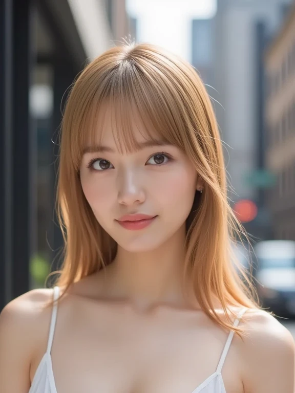 (Highest quality, 8K quality, masterpiece:1.3), (Ultra-high resolution, Photorealistic:1.4, RAW Photos), (Very detailed, Caustics, Detailed Background), (Ultra-Realistic Capture, Beautiful and detailed skin, Perfect Anatomy), (whole body), Fine dining restaurant terrace, Bright and very beautiful face, Younger, brighter, whiter skin, Best Looks, The most beautiful light blonde hair in the world, Thin Hair, Super long, silky straight hair, Shiny beautiful bangs, Shining, clear, big blue eyes, A very beautiful and adorable 16 year old, The most beautiful girls in the world, Elegant Dresses, Happy smile, Glass in hand、A scene where you are talking to friends, Backwards, Various poses。