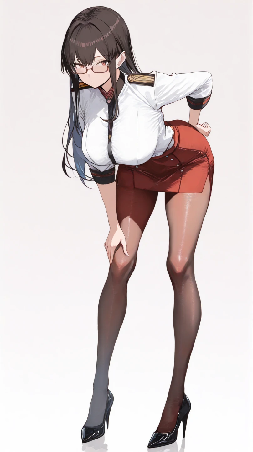 1girl, bangs, black hair, long hair, pantyhose, white dress, white choker, collarbone, cape, squating, spread legs