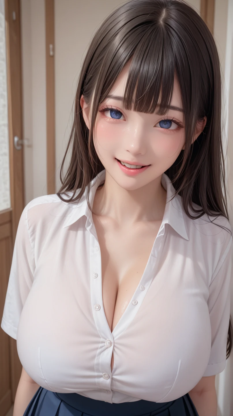 Very detailed, beautiful, highest quality, Professionally taken photos, Like a poster, detailed beautiful round eyes, beautiful detailed face, Whole Body Ezbian, Medium Long Hair, Casual Hairstyles, (Random color hair, Golden mesh), Big eyes, Random color eyes, Long eyelashes, Thick mascara, Dark eyeliner, (Huge breasts), (Bust about to burst:1.45), Wide selection, Thick waist), (Wide Hips:1.4, Toned thighs, Body Curves), 40 years old, woman, (White tight dress, white), Perfect Face, Perfect body, Sexy pose, (A shy smile), Random Location, nature, (alone), The light on my face,