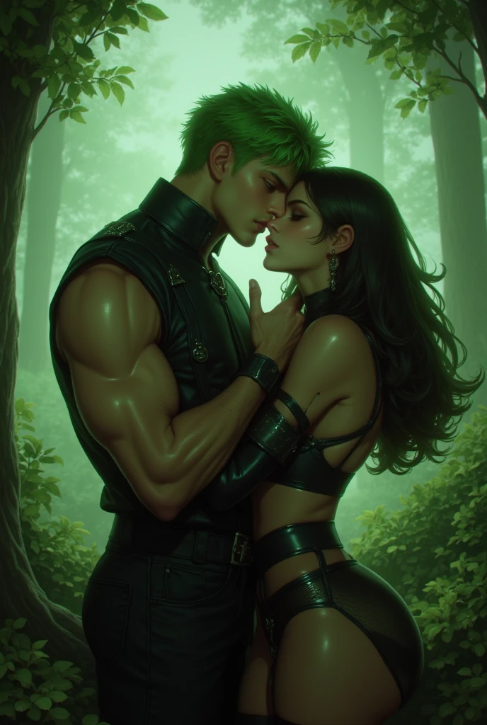 Muscular Handsome (((short-haired))) shirtless barbarian man absolutely surrounded and being hugged and touched by (((four ))) sexy women harem girlfriends bitches feeling his muscles and groin, women: curvy with wide hips and nice asses in flattering sexy fantasy clothing, three of the hottest women to ever live , loving this man, the three women share him as a boyfriend and enjoy helping him feel pleasure together, there are so many gorgeous women are here around this one man, expressions of ecstasy and joy and love on their faces, wrestling , hugging, tackling, massaging, grinding, Flirtatious, sexy medieval fantasy clothing made of fur and silk, lounging in a tent in a magical forest, worshipping him, sexual, kissing, sexualized positions, glowing glistening wet skin, tattoos, , jewelry, faces of pleasure and joy, pressing themselves together, romance novel cover poses, women competing for attention , one woman to his right and one woman to his left and one woman behind him, full body shot, (((ONLY ONE MAN))), orgy