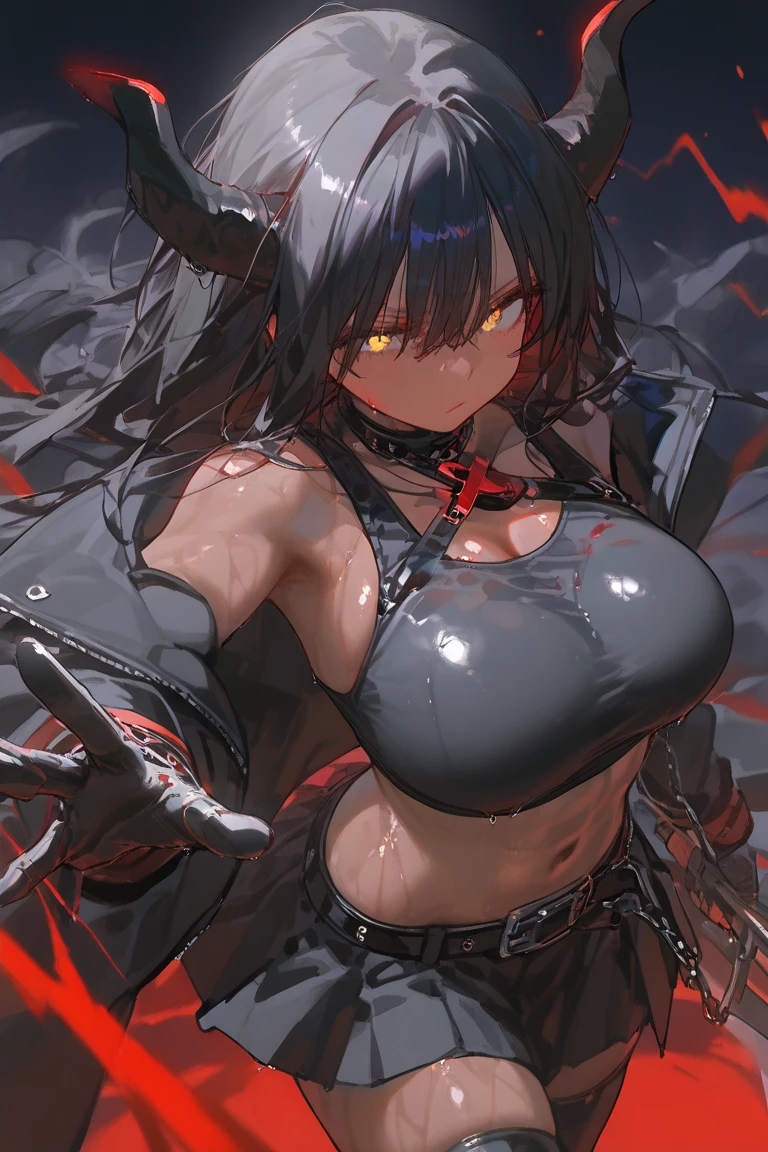 (NSFW、sexy、Erotic:1.3)、Intense battle scenes unfold、It depicts a ferocious figure wielding the legendary scythe.。This scythe is a masterpiece、The blade has an intricate and complicated pattern engraved on it.、その計り知れない力を暗示する輝くgod聖な光を放ちます。This weapon is、脈動して揺らめくgod々がNew Energies効果に包まれ、The presence of other worlds is growing。The girl herself、Dark fabrics and intricate, edgy designs、poison々She is wearing a sophisticated and stylish outfit with beautiful embroidery.、He is an impressive person.。Her outfit is、Combining traditional elements with fantasy armor、It exudes a unique and impressive presence.。The clothes are badly torn、Bare skin is exposed。Her expression is、Filled with fierce determination and indomitable resolve、It matches perfectly with the intensity of the battle.。This scene、Brought to life by dazzling special effects。The contrast between the vivid, piercing light and the deep shadows、It creates a visually stunning backdrop。Lightning roared all around.、The intense wind and speed effects accentuate the power of her swing.。You can feel the energy and movement of the scene.、#39;Bustling and dynamic。Around her、The minions of the Dark Shadow gather、Its twisted and eerie form pledges loyalty only to her.。These minions are、Add depth and menace to your scenes、It highlights her control over the powers of darkness.。With the cityscape and glittering neon lights in the background、It emits a brilliance that seems out of this world.、Increases tension and chaos。The towering skyscrapers、As the fighting intensifies、The light is flickering。Dramatic angle shots、A perspective that highlights the strength of the girls and the epic scale of the conflict、Capturing the moment of high octane、Intensify the action。god聖な光、god々New Energies、The combination of chaotic urban neon lights、Highlight the contrast between light and dark、It symbolizes the ultimate showdown between opposing forces.。