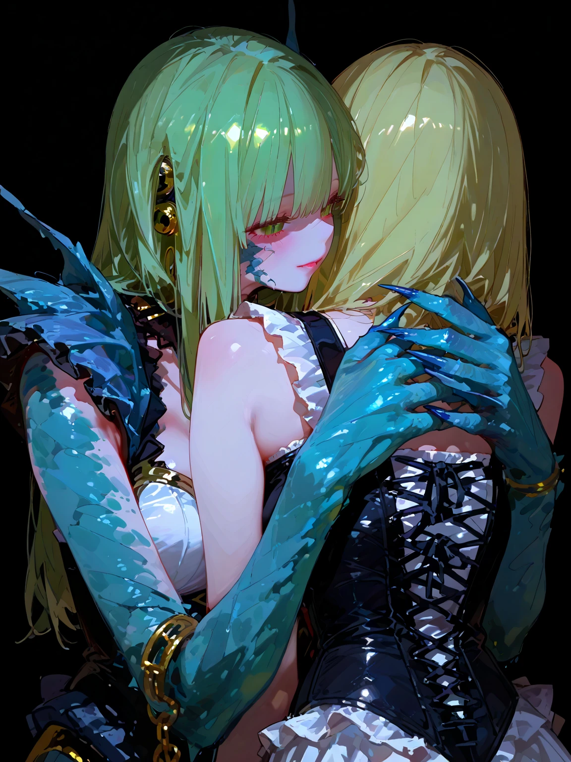Blonde, octopus tentacles inserted in pussy, octopus tentacles inserted deep in mouth, legs spread in M position, legs spread, octopus tentacles stuck to chest, blushing, drool, tears, climax, two holes being penetrated by octopus tentacles, nipples, hands tied upwards to octopus tentacles, armpits, creampied, legs spread in M position, octopus tentacles wrapped around, small breasts, tentacles enjoying the taste of nipples, one girl, tentacles inserted in pussy, mouth wide open with strings of drool, convulsing, eyes blank, body trembling