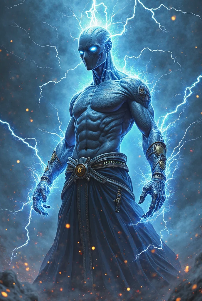 seeds, blue skin, cat ears, Chico, man, Session, gym,, (masterpiece,detailed,High resolution),