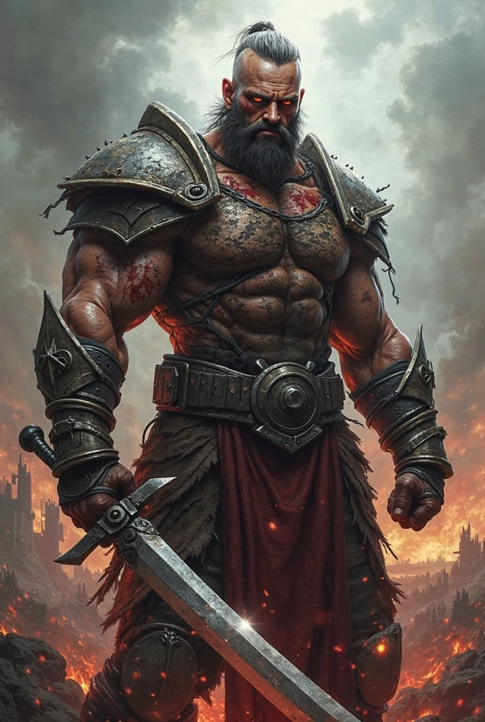 angry strong warrior 