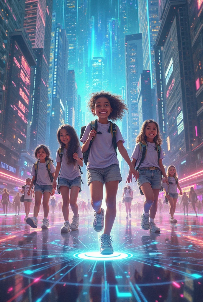 3 girls Russian children with 10 years old, WITH LONG STRAIGHT HAIR BLONDES, PORTRAIT STYLE, LIGHTNING FLASHES IN THE SKY OVER A CITY AT NIGHT, WITH LIGHTNING, CRACKLING WITH LIGHTNING, THUNDERSTORMS, WITH THUNDERSTORMS, LIGHTNING, LIGHTNING!!!, LIGHTNING, LIGHTNING, DRAMATIC PURPLE THUNDER, LIGHTNING CREATING LIFE, THUNDER, INFUSED WITH LIGHTNING, SHE IS ATTRACTING LIGHTNING