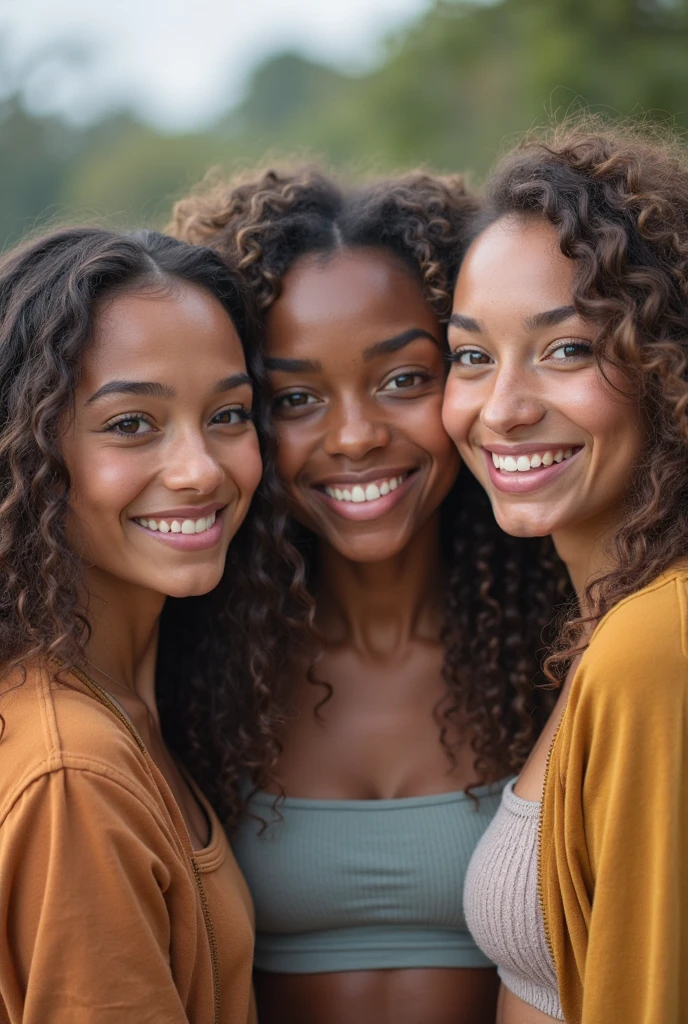 Happy black women. No same faces.