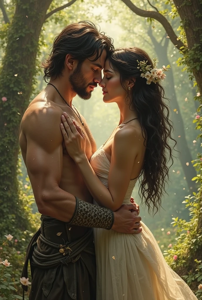 Make a not very clear and slightly impure image of Luminis, god of chastity, was the seventh son of Kwanza, who was punished for having sinned by staying with his sister Ignara, goddess of fire. Despite his virtuous nature, LUMINIS commits an unexpected act: he becomes romantically involved with his fifth sister. This act is seen as a violation of its very essence and principles.
Just luminis the image 