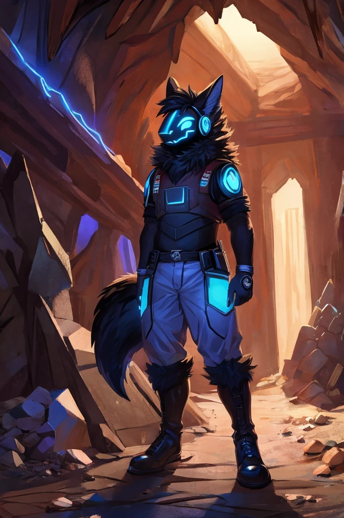 uploaded on e621, ((by Darkgem, by Colin Campbell Cooper, by Foxovh, by Kenket)),
solo (((Sergal))) with ((black and light gray body)) and (claws) and ((neck tuft)) and ((yellow eyes)),
(mountaineering backpacks:1.3), (detailed Sergal), ((detailed fluffy fur)),
((three-quarter view, three-quarter portrait, looking away)),
BREAK,
((standing at dark cave with glowing crystal and waterfall)), [ambient firefly, fog, mist, starry, cyan lighting],
(detailed background, depth of field, half body shadow, sunlight, ambient light on the body),
(intricate:0.7), (high detail:1.2), (unreal engine:1.3), (sharp focus:1.1),
[explicit content, questionable content], (masterpiece, best quality, 4k, 2k, shaded, absurd res)