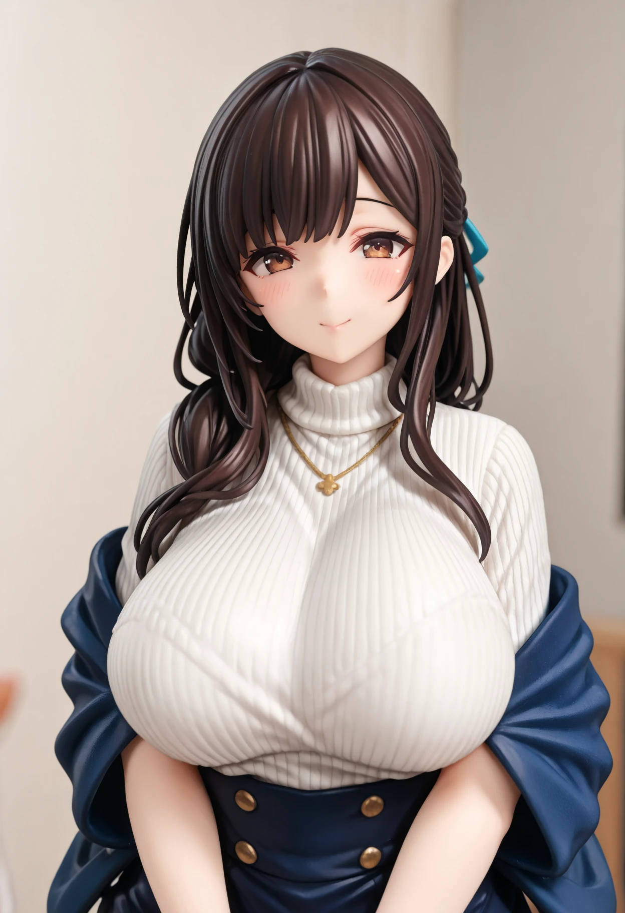 (8k, RAW Photo, Best Quality, Masterpiece:1.3),(Real,Photo:1.37),(Looking at Viewers:1.331),(Black Hair),Pose,Beachfront,Morning View,Sunrise,Clear Sky,1Girl,Very Beautiful Face,sagging breasts,Put Your Hands Down,Pony Hairstyle,Weight Hair,Fluffy Hair,Shoulder Length,Straight Hair,Random Expression,Smile at the Corner of Mouth,Big Eyes,(T-shirt,Round Collar,Short Sleeves,Opaque Color,Shirt Color),(Wearing Pants),mix4,No Hair Accessories,Best Quality Hair