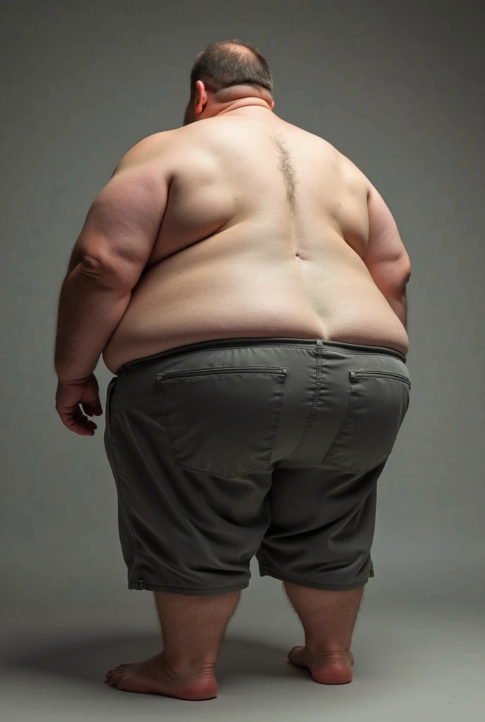 (photorealism:1.2), Naked fat man of 34 years with a wide and dark penis 