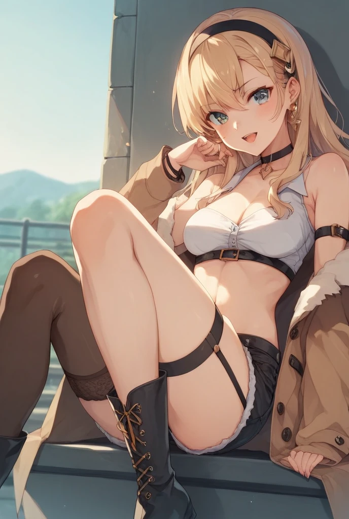 
masterpiece, high quality, a girl, long blonde hair, light blue eyes, medieval attire, loose white shirt, old skirt, dirty antique boots,
deck bottom of an old ship
