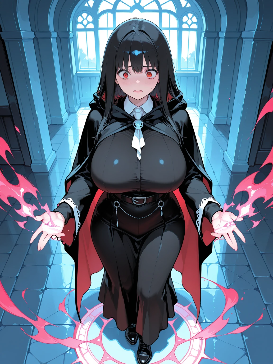 realisticlying,extremely detailed CG、high resolution、absurderes:1.8、detailed background:1.3、beautiful detailed hair、、、, attire: Black Bodycon、jacker, Red jacket,、middlebreast、 short black tight dress, (((brown-eyed、Operation room))), Purple hair, Medium Hair, cross necklace, slim waist、((Misato katsuragi, pussy:1.3, shaved pussy、1woman & 1man:1.3, sitting、from below, spread legs))、NERV、Perfectly detailed face, (embarrassed、blush:1.3)、(ecstasy:1.4) ,(slut:1.3)