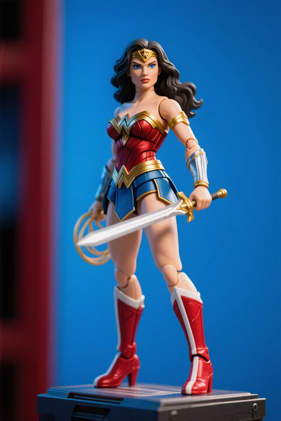 ((highest quality)), (8k, very detailed, full-length frame, high-detail RAW color art, masterpiece: 1.2), (realistic and realistic photo: 1.37), dramatic lighting rendering, dynamic angles, plotting, photon mapping, physics-based rendering, Wonder Woman, Wonder Woman pushing both walls with open arms, open mouth, grin, frown, heavy breathing, endured face, eyes to left, (intricate details, makeup), (delicate and beautiful delicate face,  delicate and beautiful delicate eyes, perfectly proportioned face), (realistically moist skin: 1.0), (drenched body: 1.0), (wet skin), wet hair, delicate skin, {{{five fingers only}}}, strong and realistic blue eyes, realistic black hair, lips, makeup, natural skin texture, tiara, leotard, bulletproof cuffs, red boots, slightly sunburned skin tone, mature, sexy, elastic muscles, (muscle:1.2), ((strong and healthy body)), (((((more) muscles))),  long legs, curves, thick thighs, wide buttocks, thin legs, (big breasts: 1.2), thin waist, soft waist, (delicate skin), (beautiful and sexy woman), (swollen lips: 0.9), (eyelashes: 1.2), very delicate muscles,