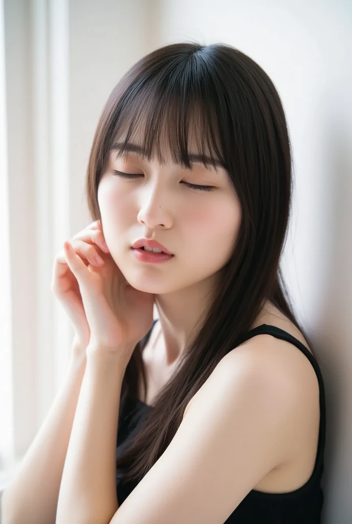 topless、Bottleless、Naked、Big eyes、Big black eyes、Drooping eyes、Completely naked、topless、beautiful breasts、normal breasts、bottomless、All naked、naked、No underwear、not wearing anything、short bob、loose curly hair、I was injured、bleed、endure the pain、A painful look、It hurts、I was scared、It was scary look、はAre crying、Are crying、I'm crying、It was scary、trembling、alone, idol face,cute、Japanese、 delicate girl, Frank, Sophisticated, thin arms, innocent eyes, cheek, shiny pink lips、Keep your lips open、depth of field movie light、blurred background、目 focuokeh dof、professional lighting、soft light、(NSFW:1.1)、bodice subian、beautiful feet、asuka saito、body photo、standing、standing、injury,bleed、bodice subian、It was scary、はAre crying、I'm crying, on body,,standing、 masturbation, juice,saliva trace,body fluid、A painful look、hold back defecation、leaking、thin、traces of being attacked、