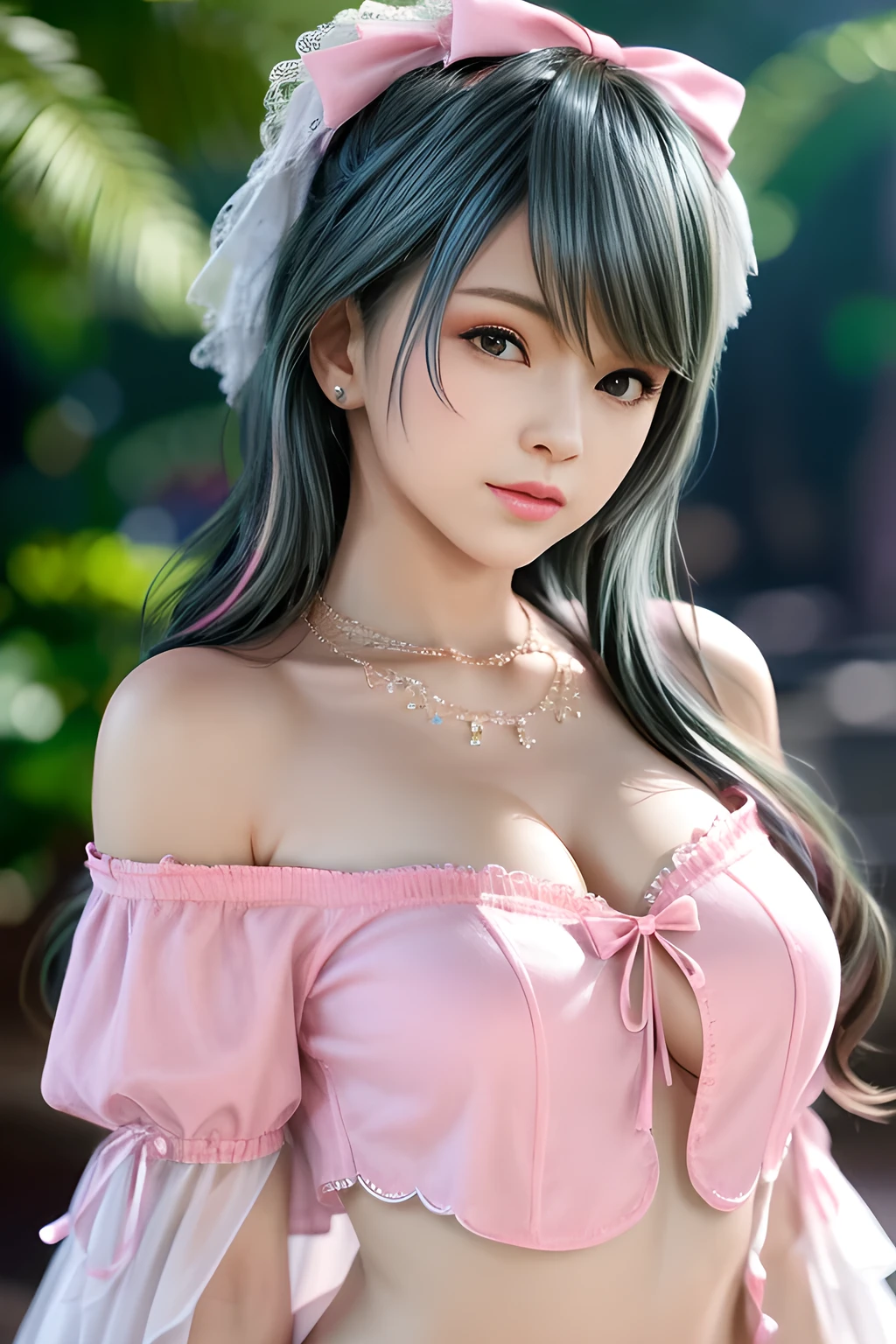 1 girl,in a two-piece wedding dress,beautiful detailed eyes,beautiful detailed lips,extremely detailed eyes and face,long eyelashes,loli character,two-piece wedding dress,white gown,detailed lace trim,(best quality,4k,8k,highres,masterpiece:1.2),ultra-detailed,(realistic,photorealistic,photo-realistic:1.37),elegant,traditional wedding attire,fancy hairdo,big bow on the back of the dress tamaki
