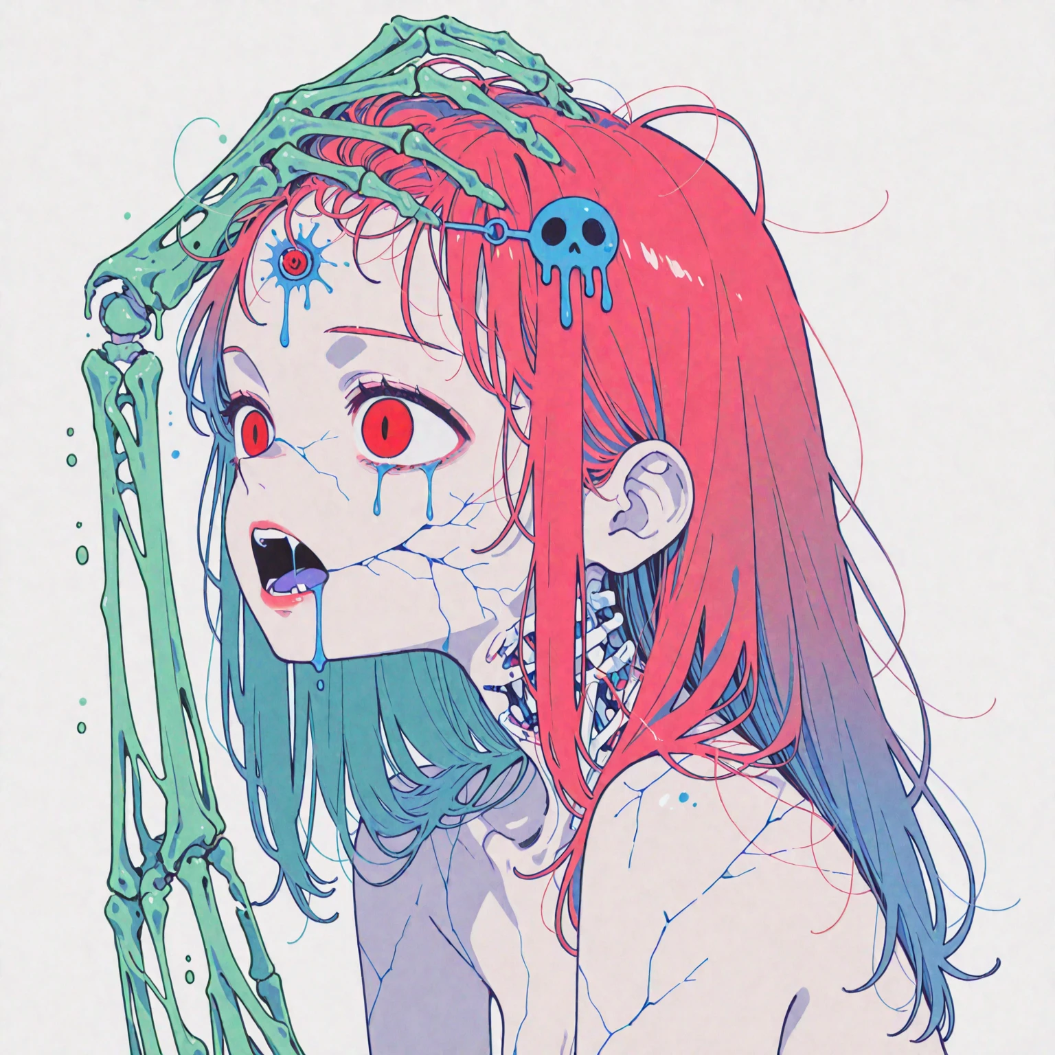 (masterpiece),(Highest quality),(Super detailed),(Best illustrations),(Best Shadow),(Absurd),(Detailed Background),(so beautiful), 16K, 4K, (so beautiful)with, , One person, alone, curby, , , Long Hair, Ahoge, , Pink Hair, , fluorescent pink eyes, Breast fetish, Cleavage, Big Breasts, Oculogyric crisis, , Perfect figure, heart-shaped pupils, , , paw pose, Arched back, , , orgasm, afterglow, erotic smile, ,, , , , , Sexy posture, , , cross-eyed, rolling eyes, , water eyes, , , , , , saliva trail, , shiny skin, , , torogao, ahegao, BREAK, , Dramatic lighting, , Clear liquid, , night, , , Torrent of Light, mysterious, spoken hearts,