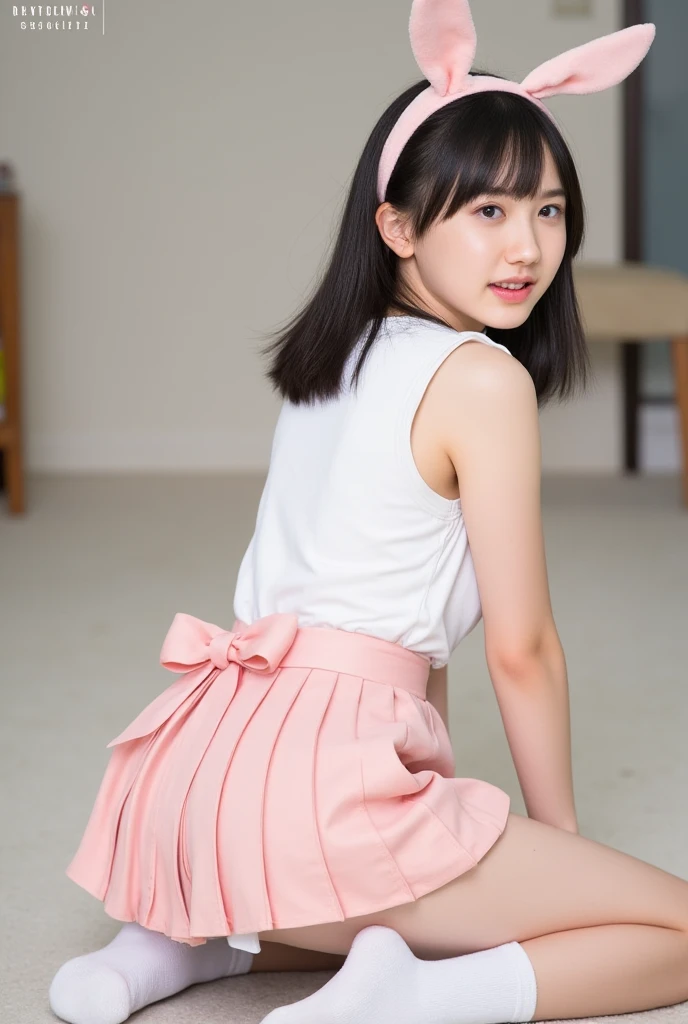 hight resolution、high-level image quality、in 8K、Real live-action、picturegraphy、top-quality、masterpiece、hight resolution、picture、ren、Beautiful face、masutepiece、((Obscene content))、For adults、charm of 、absurderes、((((Japan elementary school students))))、Japan Girl、((9years old))、((with round face))、((Tanuki face))、((Cute little face))、(((((Shy look)))))、de piel blanca、((chubby figure))、Juvenile physique、Smaller chest、 thighs thighs thighs thighs、shorten the torso(Anatomically correct)、solo、fullbody、Very nice、(((Children's Clothing:1.0) ))、 ((Pubic area))、(Mansuji)、((White panty))、(Photorealsitic:1.37)、Photon mapping、Realistic、Radio City、Physically Based Rendering、depth of field rally background、a picture、(((a junior idol in Japan)))、Sparkling eyes、shiny lip、too bright natural light、The Bright Sun、Too bright sunlight、(((((9years old)))))、(((Pubic area)))、(Mansuji)、Children's Clothing、big hips、nice legs、Children's Clothing、beautiful legs, Only one person, Short hairstyles、Short-cut hair、(inside in room),Alone, (((Pink short skirt)))、(((No emblem)))、Show each other、stand up、Only one person、Only one person、Short hairstyles、Short-cut hair、(A room in a western-style hotel)、showing her back