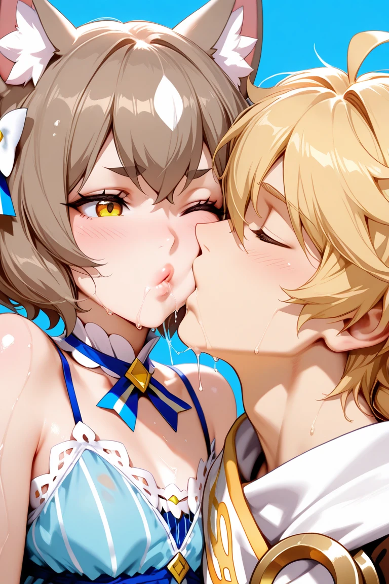 score_9, score_8_up, source_realistic, Realistic photo, photo, real, Realistic, score_9, score_8_up, score_7_up, source_anime, score_9, 2boys, 1girl, cooperative , aether genshin impact, lumine genshin impact, aether and lumine, huge penis, gic penis 