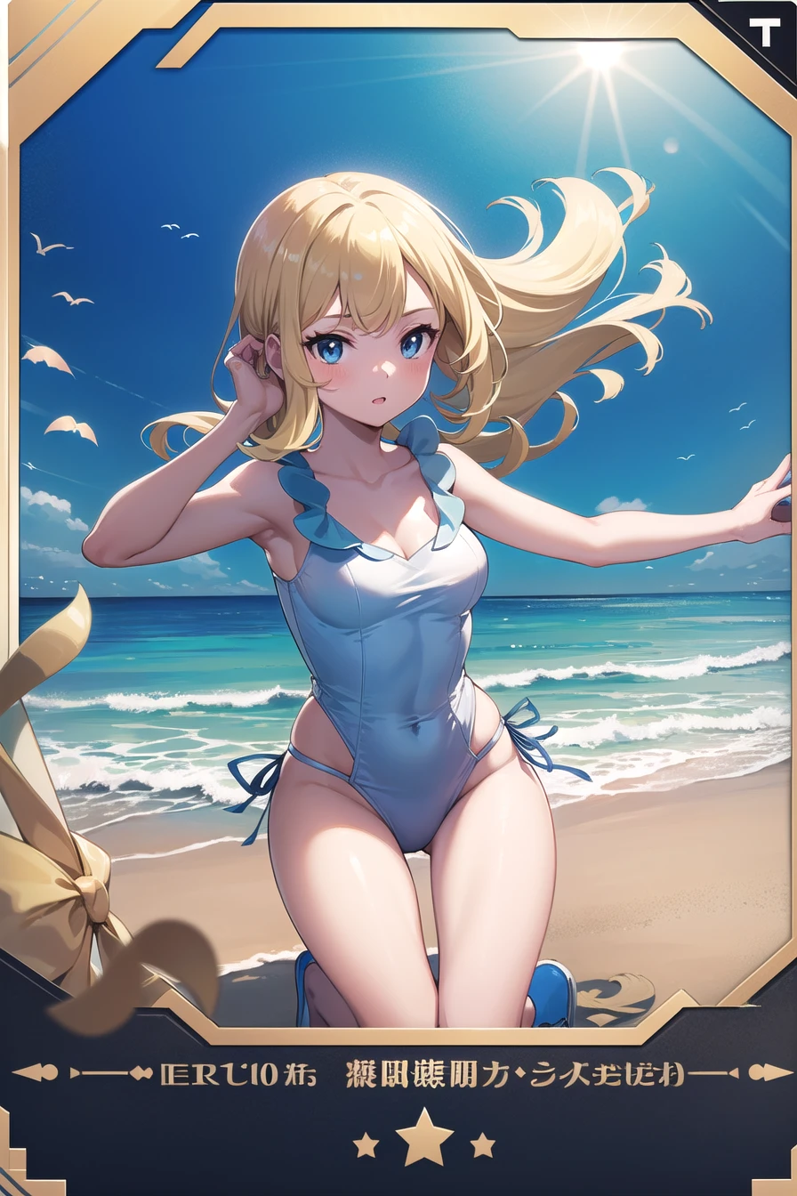 GRANBLUEfantasy,1young_teen_ girl,brown_hair,long_curly_hair,platina_blond_hair,white_leotard,covered_crotch,thigh-highs,smile,standing,bluesky_landscape_background,slightly_spread_legs,happiness, short_gloves ,solo, r18, navel,relicbuster,short,boots,open_mouth,sitting,knees,blush,shy,bunny_ears,solo.