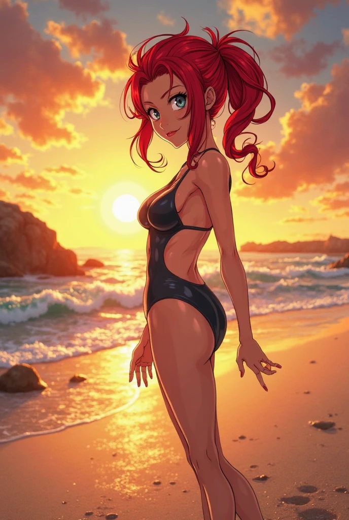 Vista trasera Girl braided hair ultra sexy black swimsuit ultra super tight ass visible swimsuit super stretched and tight ass visible and exposed thin legs sexy Ferrari orange hair & McLaren race bare legs sexy exposed ass posing asian beauty ultra detailed seductive look prostitute green stockings sexy hips slim body firm and a little big ass sexy hands on hips sexy culo apretado ojos verdes ultra sexy culo expuesto culo desnudo con una delgada fibra de bikini pasando por su sexy culo con ese bikini ultra estirado, ajustado y sexy pezones puntiagudos y visibles tetas pequeñas