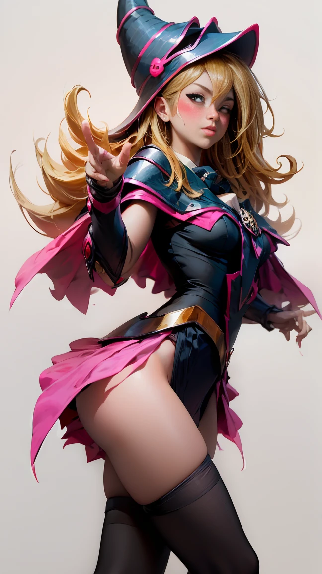 Blonde woman with long hair points the camera with her finger, primer plano de estilo de gesto pesado, marin kitagawa fan art, with index finger, Estilo anime Jojo, con el dedo apuntando, en un estilo anime, Anger and pointing, sombreado de celdas!!!, cel - shading art style, Chica anime rubia con pelo largo, Rena nunen estilo 3/4, en estilo anime, apuntando
