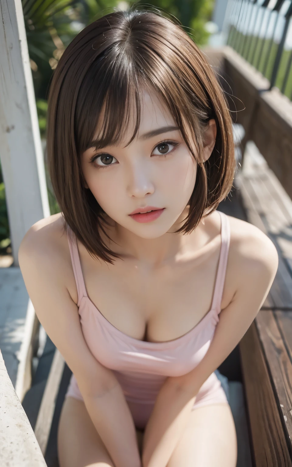 araffe asian woman in a white bralet posing for a picture, Realistic Young Gravure Idol, soft portrait shot 8 k, Young Sensual Gravure Idol, Beautiful Asian Girl, girl cute-fine-face, With short hair, lovely delicate face, the face of a beautiful Japanese girl, Japanese Models, Young Pretty Gravure Idol, young and cute girl, gorgeous chinese model