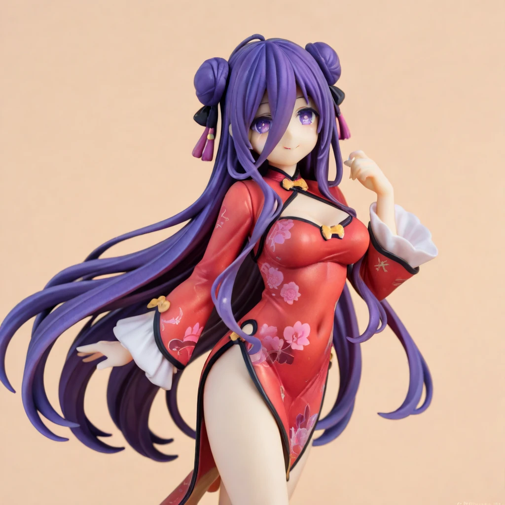 furudo erika figure standing by the window, figurine pink dress