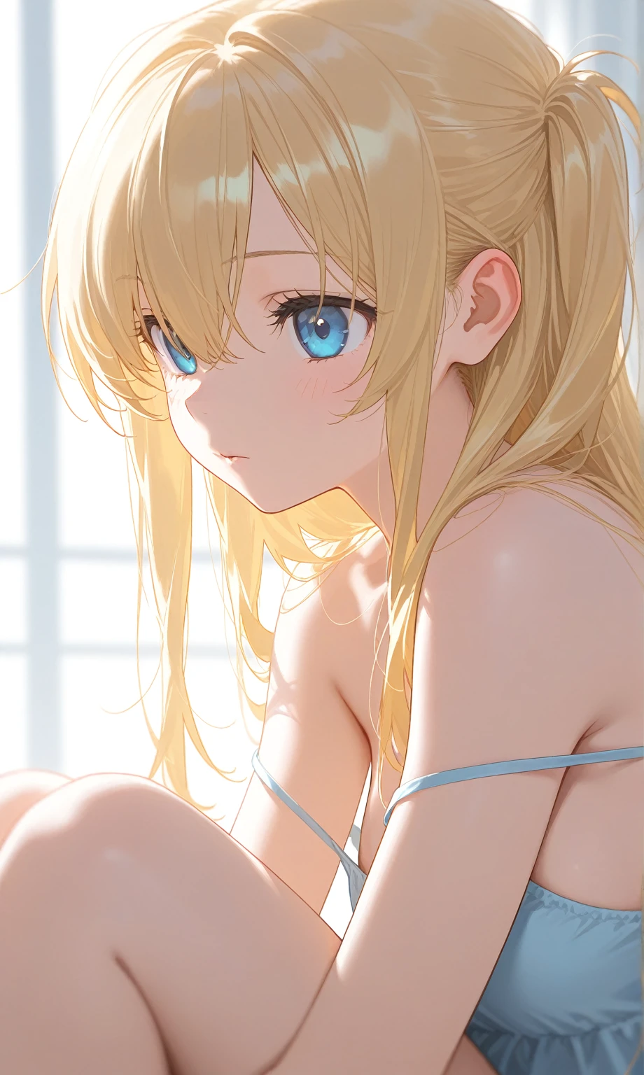 Shiny golden hair、Dazzling blonde, super long, silky hair、Cute little beautiful face of 17 years old、Shiny hair dancing in front of a beautiful face、length, Silky bangs that cover the eyes、Bright pale blue eyes、Hair fluttering in the wind、Hair that hides the face、Sexy and cute young woman with super long bangs、Pure white skin、Oil-based cheek gloss、Small Face Beauty、TVAddicted to games、Headphones、Wet white tube top bra、Highest quality、RAW Photos、Portrait、(True to anatomy:1.3)、slender、Big Breasts、nsfw,(lying on her stomach,vaginale,sex:1.8),(1boy and 1girl are having sex:2.0),(penis;1.2),(vaginale,sex:1.8),(Fullbody,shot:1.2),(vulgarity1.8),(saliva:1.2),
