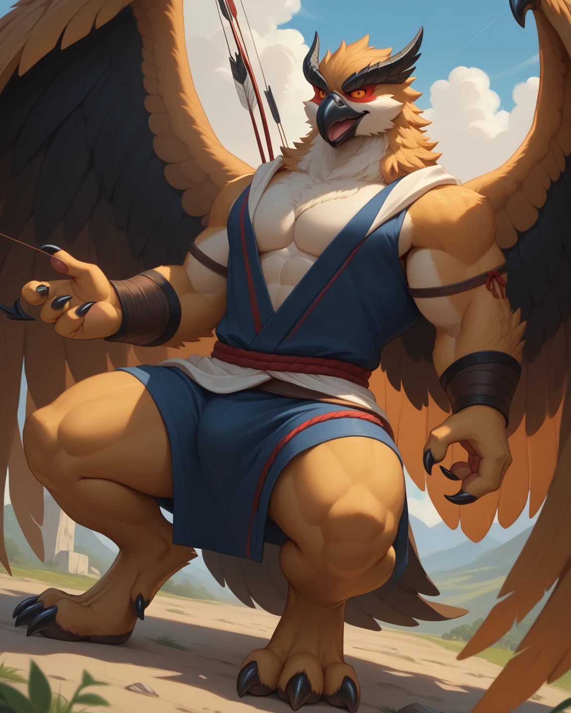 masterpiece, best quality, countershading, Entei, macro in city, destruction