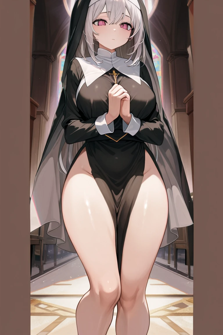 Anime beautiful nun