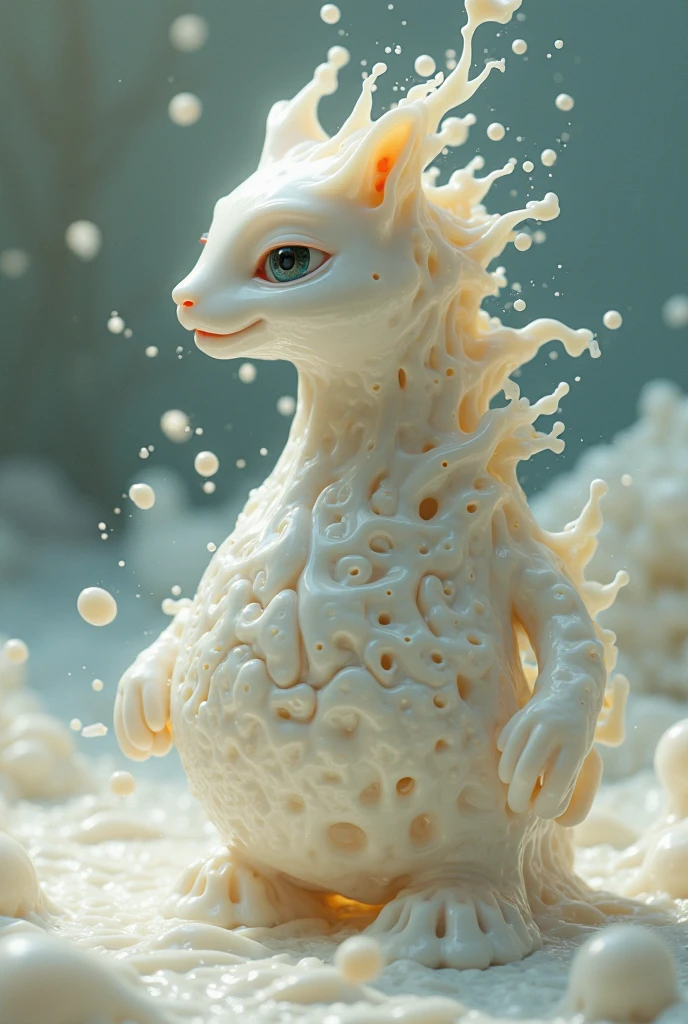 Viscous milky white liquid