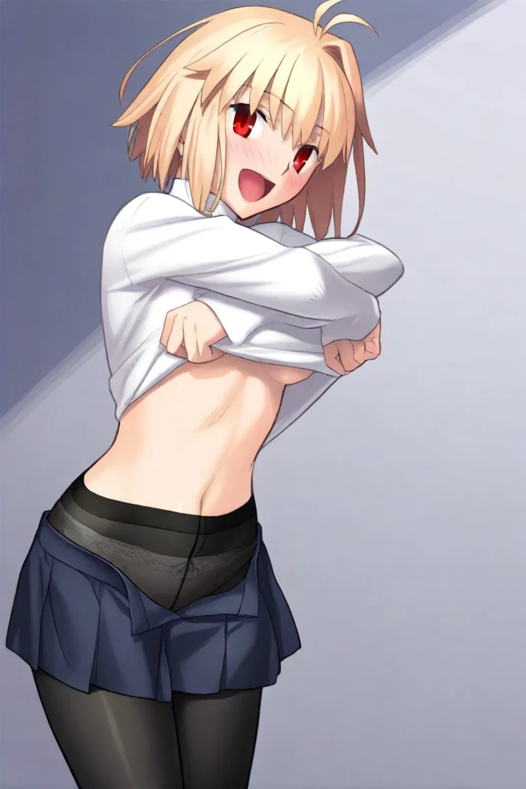 (Perfect body),Best Quality,16 K,Lori,blush,(Short hair), (((Orange Eyes))),((thick thight)),(((Pink hair))),Standing,Sweat,embarrassed from、I'm surprised、(((small tits))), cowboys_shots,(((Wavy Hair))),Ahoge,hair clips,(white knee-socks),NSFW,a bed,flat chest、 ((Spread legs)),Wet、(((Striped panties))),Sweat,((( short in stature))),(despairing)、NSFW、((Mouth open))、((Arms behind your head))、((chest protruding))