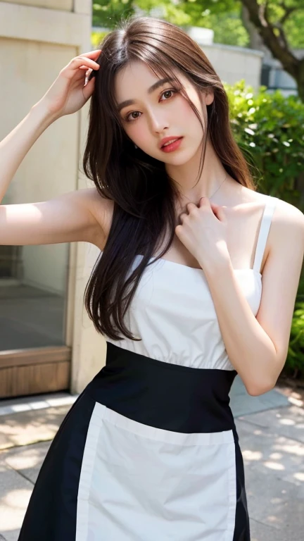 a beautiful Korean young girl, (((22 years young girl))), detailed face with beautiful eyes and lips, long black silky hair, stylish hair, hair pin, romantic Eyes, beautiful eyes, smiley face, very precious smile, happy face, glow face, perfect young round breasts, Bright and soft thighs, beautiful realistic knees, glow skin, bright skin, realistic skin, realistic smile, cutest smile, realistic body, Perfect Figure, realistic legs, realistic leg fingers, realistic arms, realistic hands, realistic hand fingers, ((Standing in middle banana tree orchard with banana bunches)), (detailed banana trees), (detailed banana bunches), ((many banana bunches in banana orchard)), yellow delicious bananas, high technology banana orchards, ((mixed colourful above knee length Buckled Zip-Up Plain Tube Top / Mini Skirt)), ((above knee length skirt)), ((detailed Buckled Zip-Up Plain Tube Top / Mini Skirt)), (((heart shape logo on dress))), standing, High resolution dress quality, stylish dress, detailed dress, ultra detailed dress, luxury dress, banana orchards in background, big orchards, clean orchard, day light, ((one hand playing with her hair angle)), stylish look, stylish angle, photorealistic, realistic, masterpiece, ultra-detailed,8k, (best quality,8k,highres,masterpiece:1.2),ultra-detailed,(realistic,photorealistic,photo-realistic:1.37), highly detailed, cinematic lighting, vibrant colors, warm tones, masterpiece, highres, warm lighting, vibrant colors, soft focus, elegant, cinematic, highly detailed, professional digital art, UHD, Ultra HD, ultra realistic, hyper realistic, ultra sharp, vivid, realistic atmosphere, Beautiful rally atmosphere in background, beautiful background, detailed orchards background, hyper-detailed background, orchards, cinematic photography, award winning Photography, Very High Resolution picture quality, full-body shot,