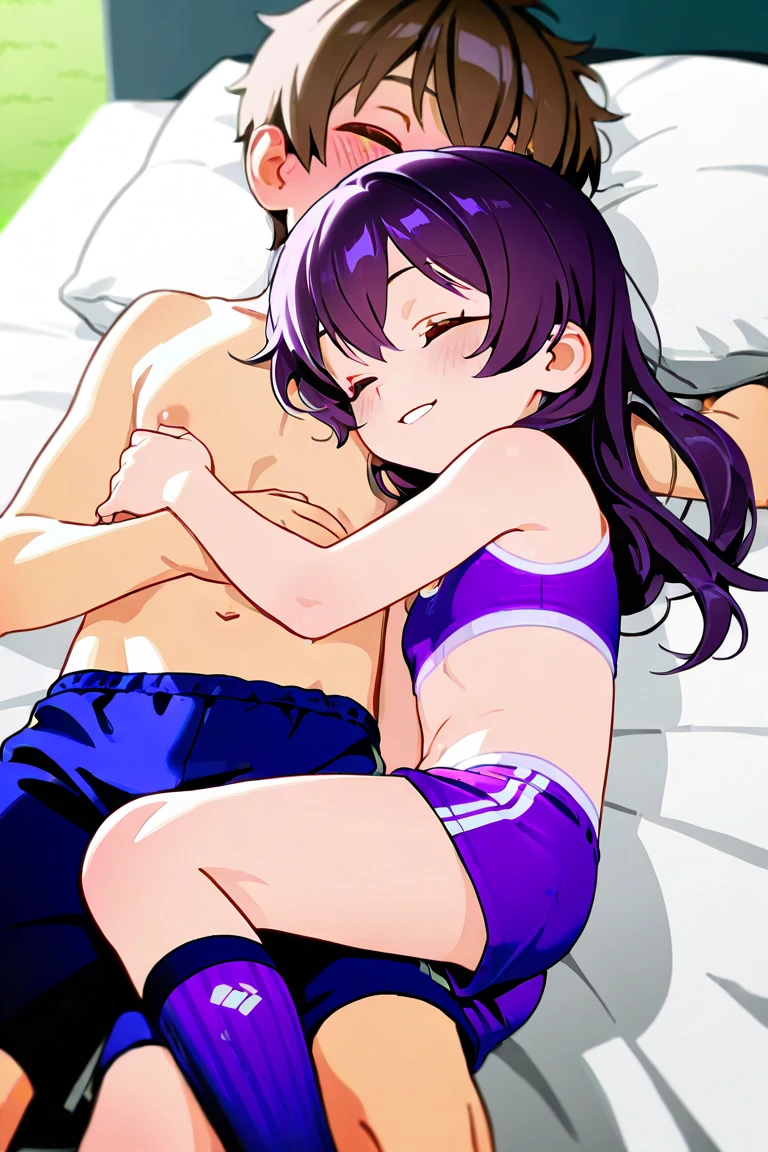 rating_explicit, mature woman, scar on belly, misato katsuragi, white bra, having sex in sofa