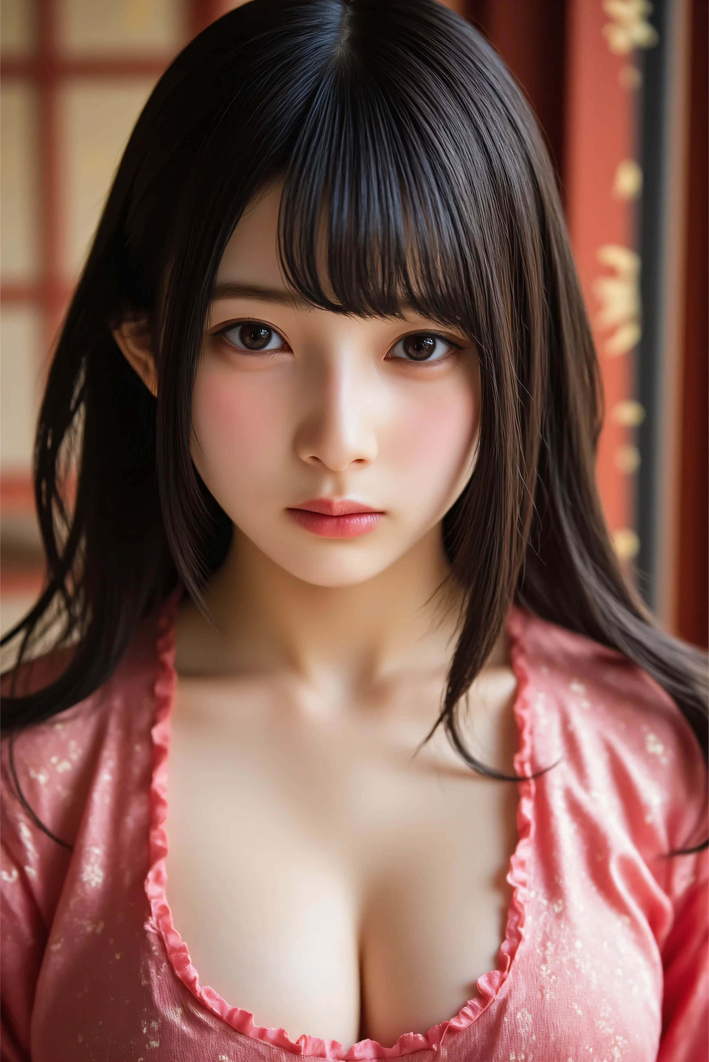 (kimono)、Random pose、(Highest quality,masterpiece:1.3,Ultra-high resolution,),(Ultra-detailed,Caustics),(Photorealistic:1.4,RAW shooting,)Ultra-Realistic Capture,Very detailed,High resolution 16K human skin closeup、 The skin texture is natural、、The skin looks healthy、The color is also uniform.、 Use natural light and color,1 girl,Japanese,33 years old,cute,Black-haired,Mid-length hair,,smile,,(Depth of written boundary、chromatic aberration、、Wide range of lighting、Natural Shading、)、