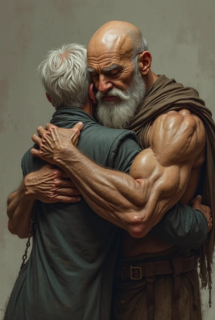 A huge muscular old man, detailed wrinkles, detailed veins, detailed muscles, soap bubbles, bath, shower, lots of bubbles, mist, (best quality,4k,8k,highres,masterpiece:1.2),ultra-detailed,(realistic,photorealistic,photo-realistic:1.37),dramatic lighting,chiaroscuro,atmospheric,moody,cinematic