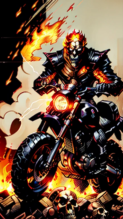 yellow and black, skull face medieval knight, in the style of Mork Borg, strong contrast, grunge dirty punk splash art, zine black metal, punk color splash background