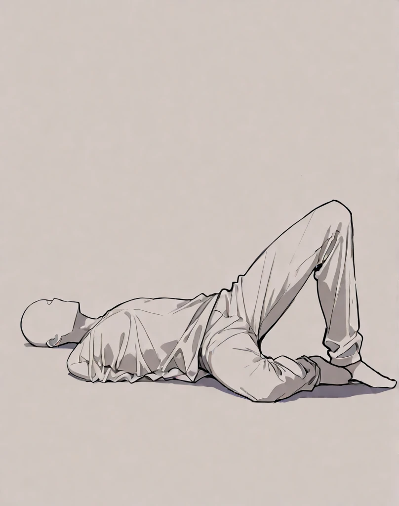 anime pose ,white background,full body,1boy, sitting,sketch, <lora:anime posev3:0.8:qie3>