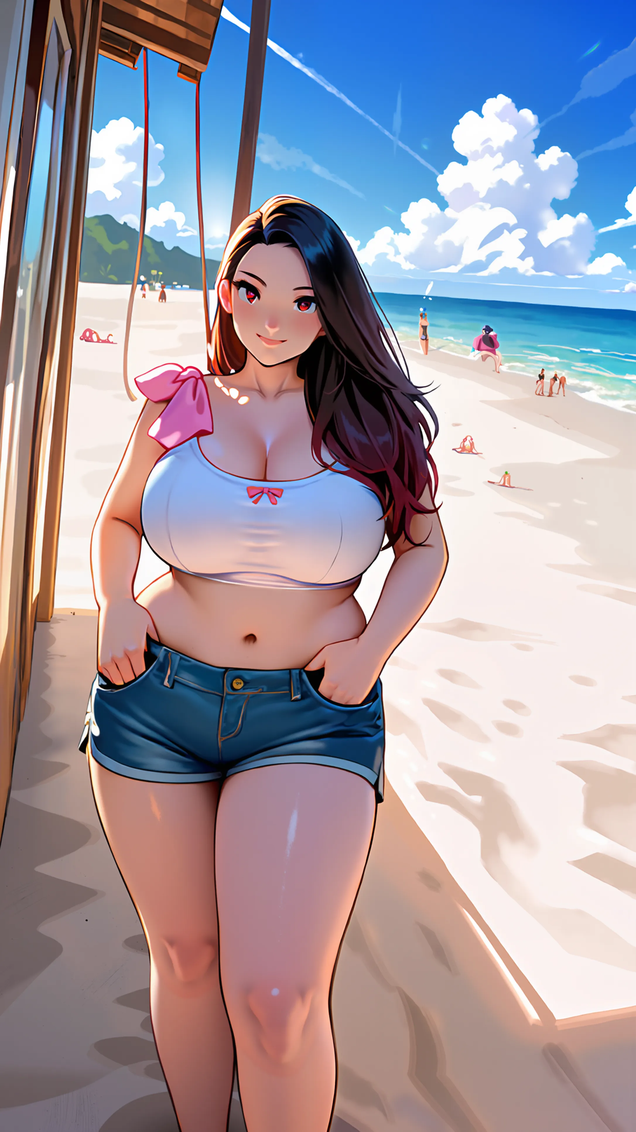 Ultra realistic 5 years old, 2 girl, obra maestra, mejor calidad, alta calidad, defined, detailed, HD, (piel morena), ojos definidos, ojos cafes intensos, long eyelashes, small mouth, sonrisa, very long hair, pelo liso, pelo oscuro, cuerpo reducido, bosom barely contained, big breasts, sexy, posando foto, sin sostenes, no bra, excitada, pezones erectos, nice view, full body, nice body, nice hands, nice fingers, perfect fingers, nice legs, abierto, mojada, sudada, caliente, tight, sonrojada, no socks, peinada hacia atras, pose lasciva, petites, ((no skirts)), ((lil sister)), hot big sister, barely covering, lean, unaware, heat, finishing, fuckeable, touching, water, camera from above, looking up sis, from back, backwards, behind, (close up), (((gamer girl))), singing, microphone, party friends, xxx