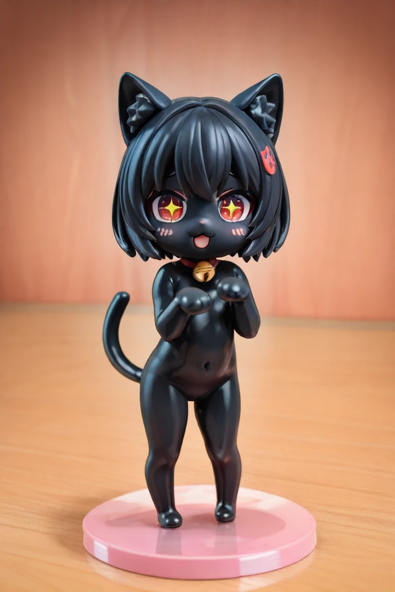 Young Girl,,Mini character,Red eyes,Black Hair,Dark atmosphere,Deformed character,Horns growing,Ahoge,Short Hair,Short Hair,Very Short Hair,slender,Slender,Wet,naked,全naked,Muscle Exposure,nude